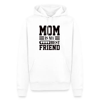 Mom Is My Bestfriend - Männer Premium Bio Hoodie - Weiß - Vorne - Nico (187cm)
