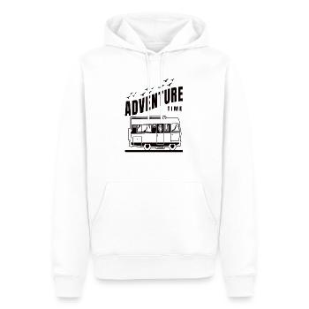 Camping Caravane Camping-car Camping-car Dicton - Sweat à capuche Premium bio Homme - blanc - Devant - Nico (187cm)