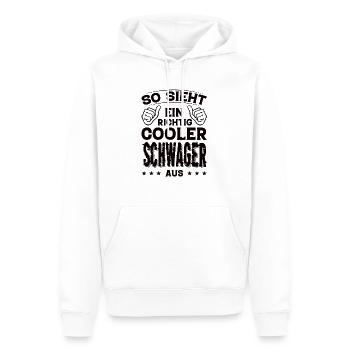 Schwager Schwager Geburtstag Schwager Sprüche - Männer Premium Bio Hoodie - Weiß - Vorne - Nico (187cm)