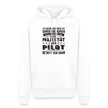 Pilot Geburtstag Pilot Sprüche Pilot Geschenke - Männer Premium Bio Hoodie - Weiß - Vorne - Nico (187cm)