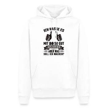 39 Geburtstag 39 Jahre 39 Lebensjahr 39 Lebenalter - Männer Premium Bio Hoodie - Weiß - Vorne - Nico (187cm)