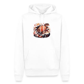 Turtle - Men’s Premium Organic Hoodie - white - Front - Nico (187cm)