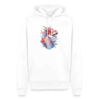 Dinosaurier Trex Dinos Dinosaurus Dino Baby - Männer Premium Bio Hoodie - Weiß - Vorne - Nico (187cm)