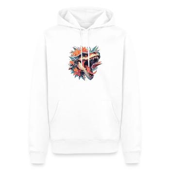 Dinosaurier Trex Dinos Dinosaurus Dino Baby - Männer Premium Bio Hoodie - Weiß - Vorne - Nico (187cm)