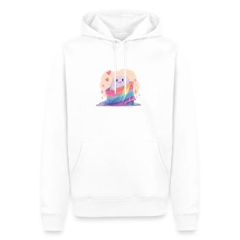 Gespenst Lgbt Geist Lgbt Fahne - Männer Premium Bio Hoodie - Weiß - Vorne - Nico (187cm)