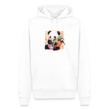 Panda Pandas Panda Ours Bébés Pandas Animaux - Sweat à capuche Premium bio Homme - blanc - Devant - Nico (187cm)