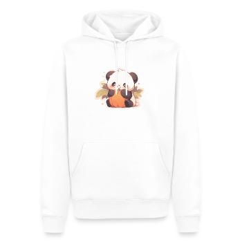 Panda Pandas Panda Ours Bébés Pandas Animaux - Sweat à capuche Premium bio Homme - blanc - Devant - Nico (187cm)