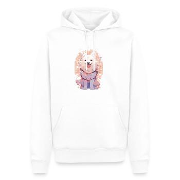 Corgi Corgi Chien de Noël Chien Fairy Lights - Sweat à capuche Premium bio Homme - blanc - Devant - Nico (187cm)