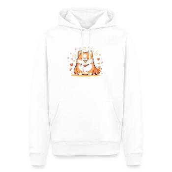 Corgi Corgi Hund Niedlicher Corgi Corgis - Männer Premium Bio Hoodie - Weiß - Vorne - Nico (187cm)