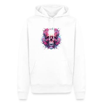 Skulls - Männer Premium Bio Hoodie - Weiß - Vorne - Nico (187cm)