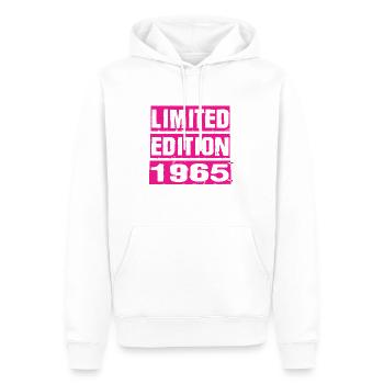 Édition limitée 1965 - Sweat à capuche Premium bio Homme - blanc - Devant - Nico (187cm)