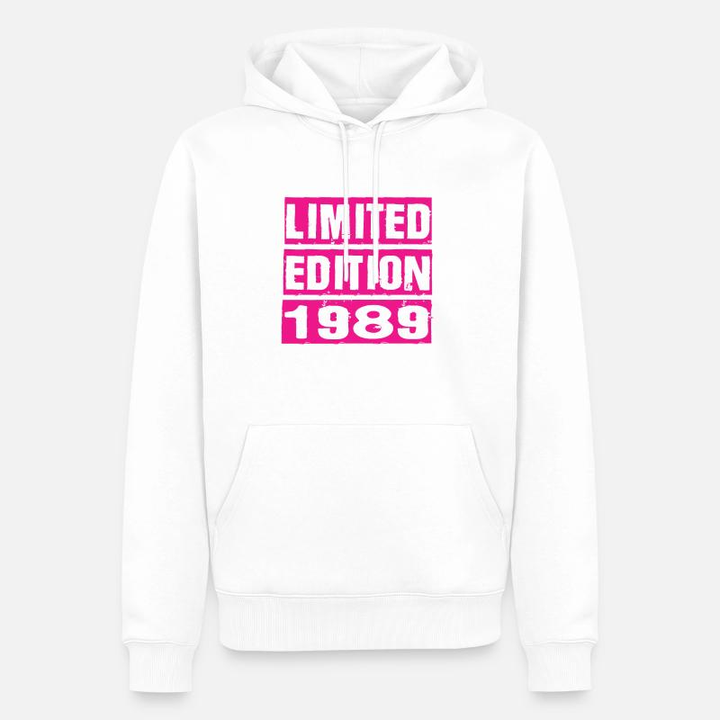 Édition limitée 1989 - Sweat à capuche Premium bio Homme - blanc