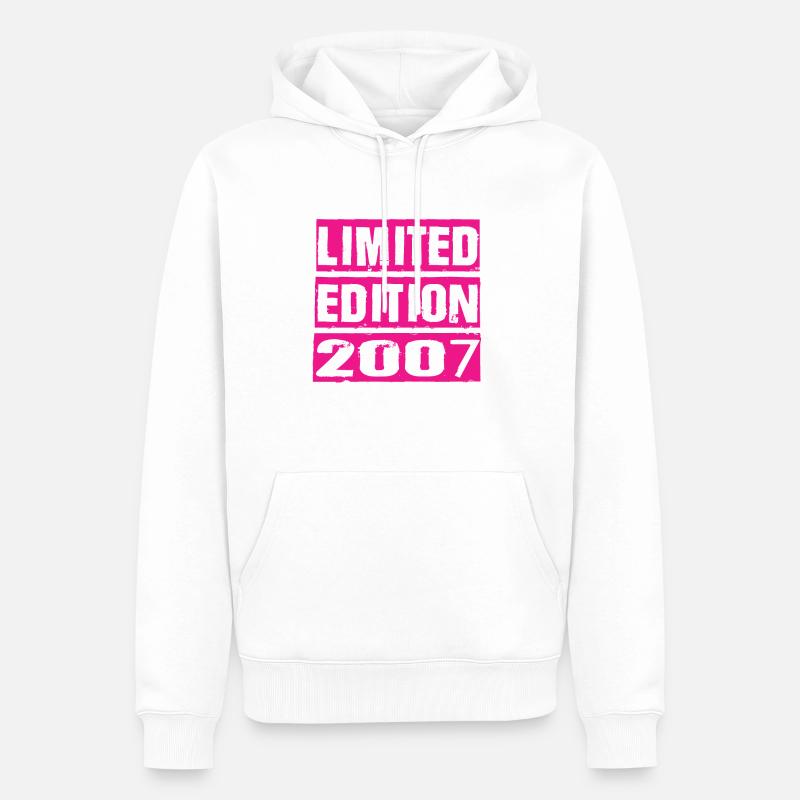 Édition limitée 2007 - Sweat à capuche Premium bio Homme - blanc