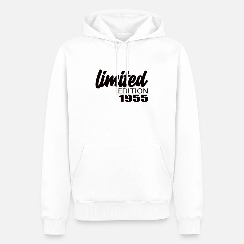 Édition limitée 1955 - Sweat à capuche Premium bio Homme - blanc