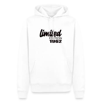 Édition limitée 1962 - Sweat à capuche Premium bio Homme - blanc - Devant - Nico (187cm)