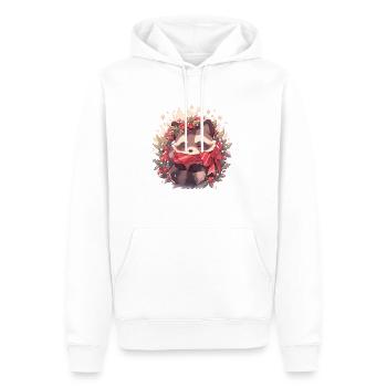Raton laveur, raton laveur, raton laveur, bébé garde ours - Sweat à capuche Premium bio Homme - blanc - Devant - Nico (187cm)