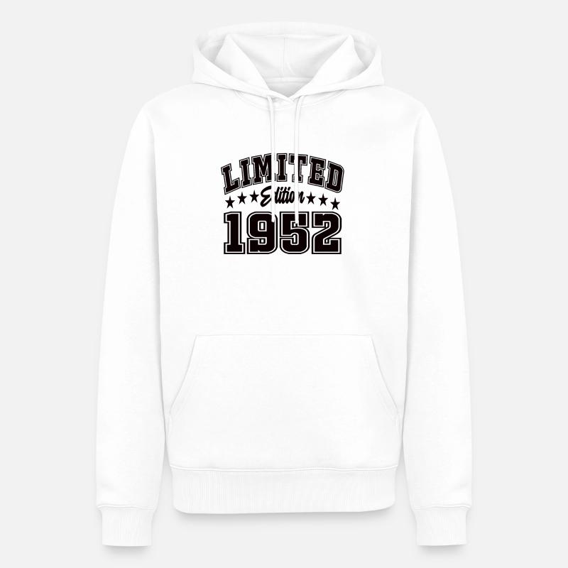 Édition limitée 1952 - Sweat à capuche Premium bio Homme - blanc