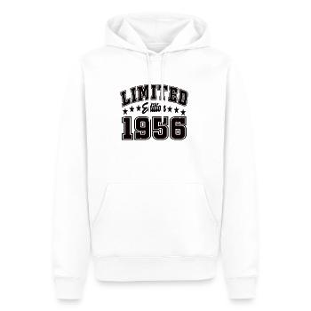 Limited Edition 1956 - Männer Premium Bio Hoodie - Weiß - Vorne - Nico (187cm)