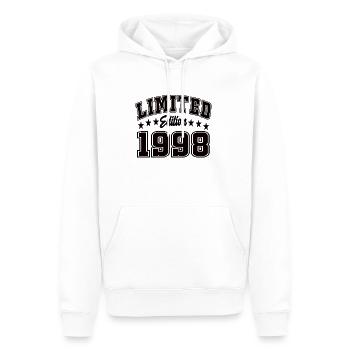 Édition limitée 1998 - Sweat à capuche Premium bio Homme - blanc - Devant - Nico (187cm)