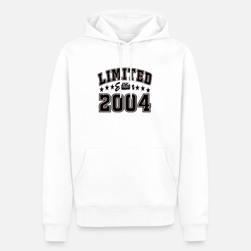 Limited Edition 2004 - Männer Premium Bio Hoodie - Weiß