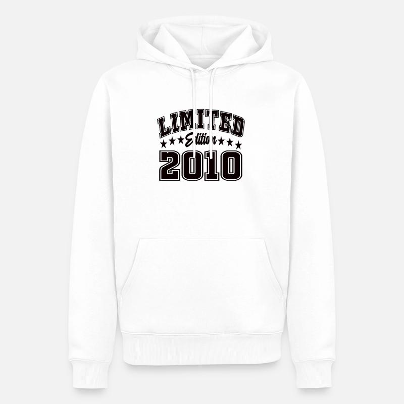 Limited Edition 2010 - Männer Premium Bio Hoodie - Weiß