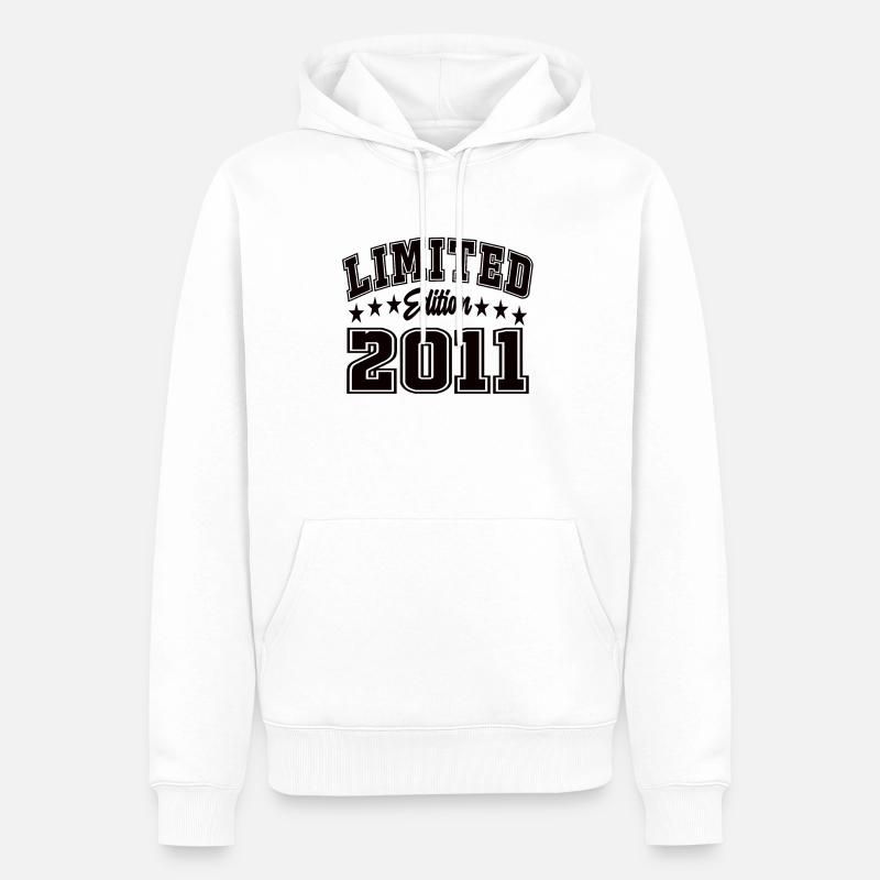 Édition limitée 2011 - Sweat à capuche Premium bio Homme - blanc