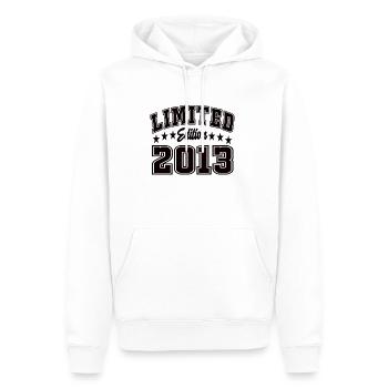 Édition limitée 2013 - Sweat à capuche Premium bio Homme - blanc - Devant - Nico (187cm)
