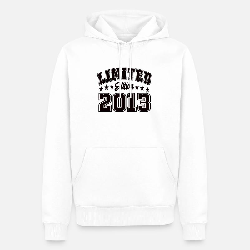 Édition limitée 2013 - Sweat à capuche Premium bio Homme - blanc