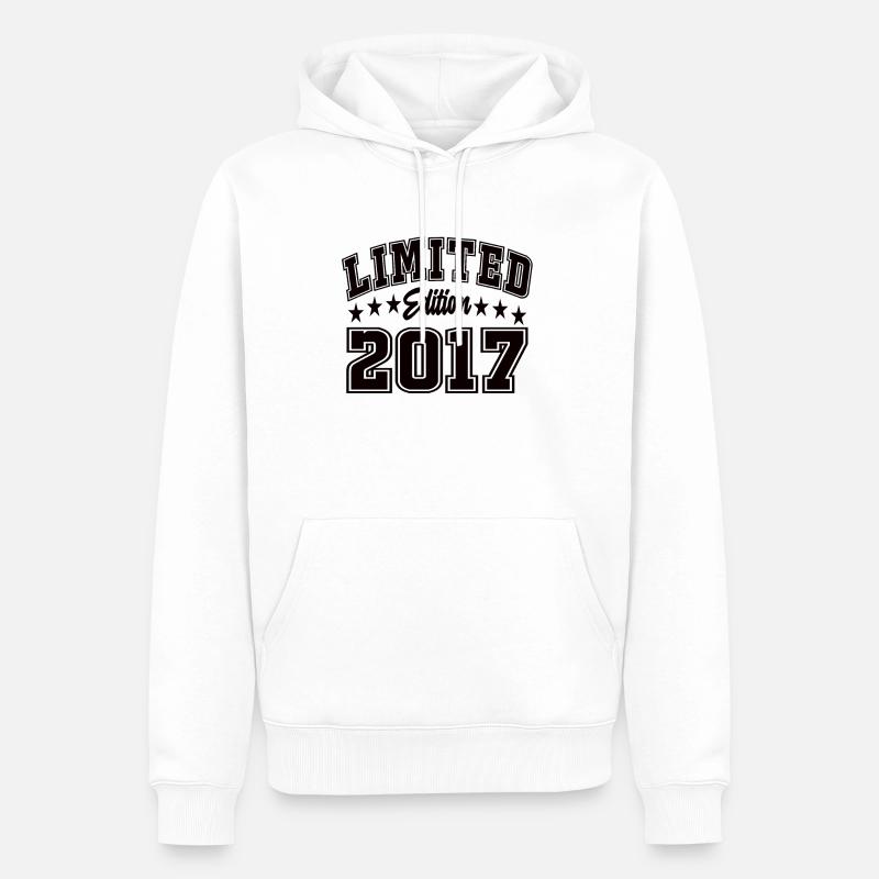 Édition limitée 2017 - Sweat à capuche Premium bio Homme - blanc