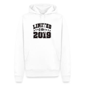 Édition limitée 2019 - Sweat à capuche Premium bio Homme - blanc - Devant - Nico (187cm)