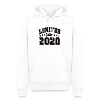 Limited Edition 2020 - Männer Premium Bio Hoodie - Weiß - Vorne - Nico (187cm)