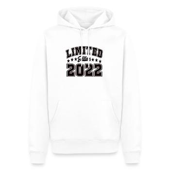 Limited Edition 2022 - Männer Premium Bio Hoodie - Weiß - Vorne - Nico (187cm)