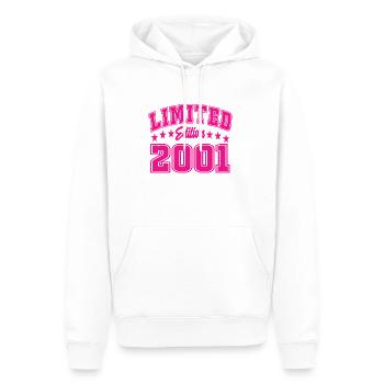 Limited Edition 2001 - Männer Premium Bio Hoodie - Weiß - Vorne - Nico (187cm)