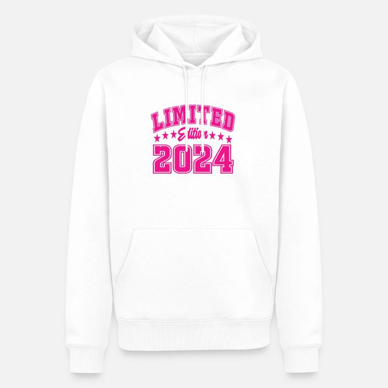 Édition limitée 2024 - Sweat à capuche Premium bio Homme - blanc