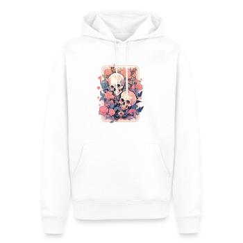 Poker Joueur de poker Jeu de cartes de casino - Sweat à capuche Premium bio Homme - blanc - Devant - Nico (187cm)