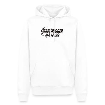 Saarbrigger Mädsche Saarland Saarländisch Dialekt - Männer Premium Bio Hoodie - Weiß - Vorne - Nico (187cm)