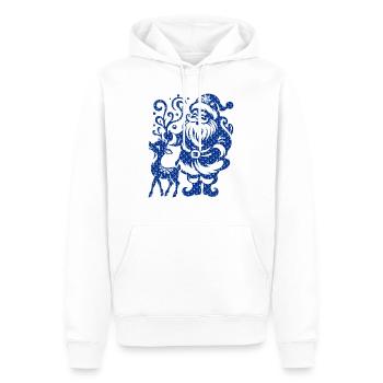 Weihnachten Weihnachtsmann Weihnachtsmann ungezogene Feiertage Winter - Männer Premium Bio Hoodie - Weiß - Vorne - Nico (187cm)