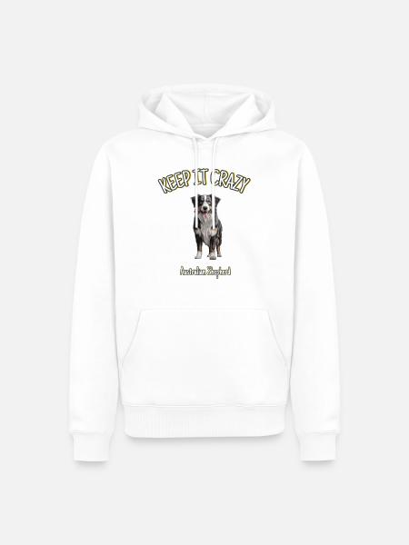 Australian Shepherd - Hold det vanvittigt - Herre Premium økologisk hoodie - hvid
