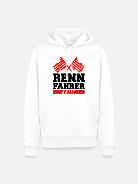 Racer Team02 - Men’s Premium Organic Hoodie - white