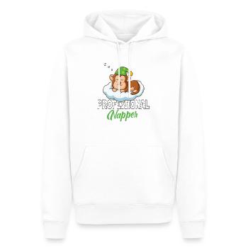 Professinonal Napper Affe Affen Affenbaby Gorilla - Männer Premium Bio Hoodie - Weiß - Vorne - Nico (187cm)