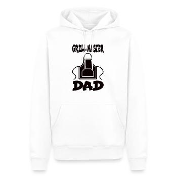 Grillmaster Dad BBQ Grill Grill Grill Barbecue Fumoir - Sweat à capuche Premium bio Homme - blanc - Devant - Nico (187cm)