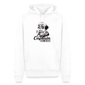 Captain Dad Beard Kapitän Boot Segeln Segler - Männer Premium Bio Hoodie - Weiß - Vorne - Nico (187cm)