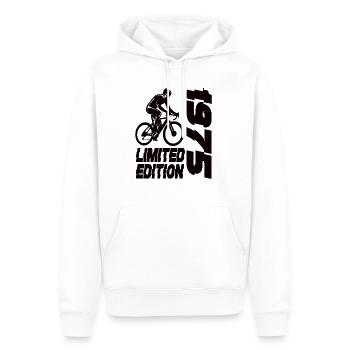 Limited Edition 1975 Limited Edition Fahrrad - Männer Premium Bio Hoodie - Weiß - Vorne - Nico (187cm)