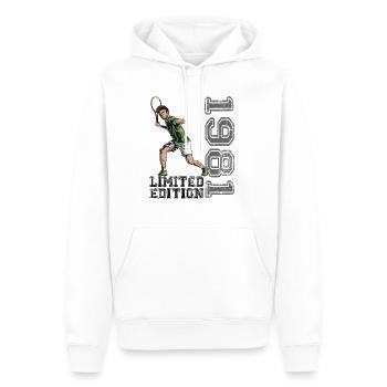 Édition limitée 1981 Édition limitée Tennis - Sweat à capuche Premium bio Homme - blanc - Devant - Nico (187cm)