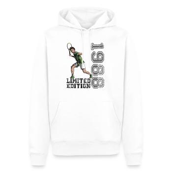Édition limitée 1988 Édition limitée Tennis - Sweat à capuche Premium bio Homme - blanc - Devant - Nico (187cm)