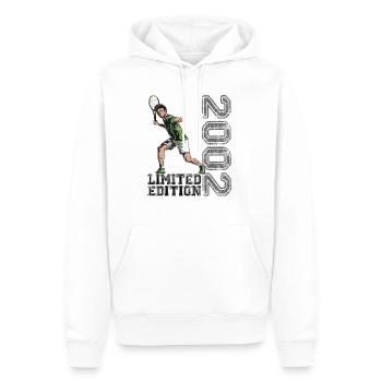 Édition Limitée 2002 Édition Limitée Tennis - Sweat à capuche Premium bio Homme - blanc - Devant - Nico (187cm)