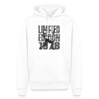 Édition limitée 1978 Édition limitée Cricket - Sweat à capuche Premium bio Homme - blanc - Devant - Nico (187cm)
