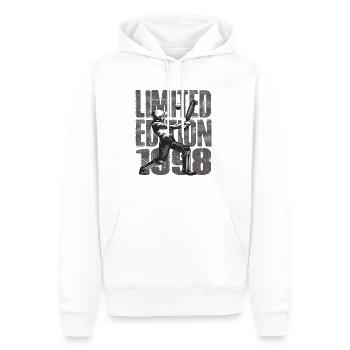 Édition limitée 1998 Édition limitée Cricket - Sweat à capuche Premium bio Homme - blanc - Devant - Nico (187cm)