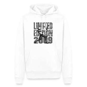 Limited Edition 2009 Limited Edition Cricket - Men’s Premium Organic Hoodie - white - Front - Nico (187cm)