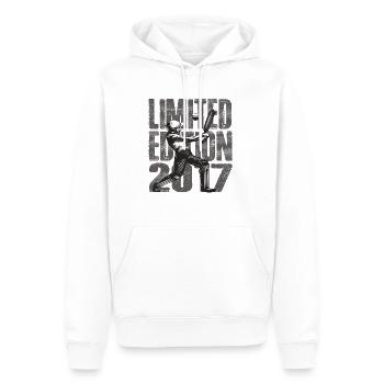 Limited Edition 2017 Limited Edition Cricket - Männer Premium Bio Hoodie - Weiß - Vorne - Nico (187cm)